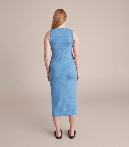 Maternity Bodycon Split Midi Dress
