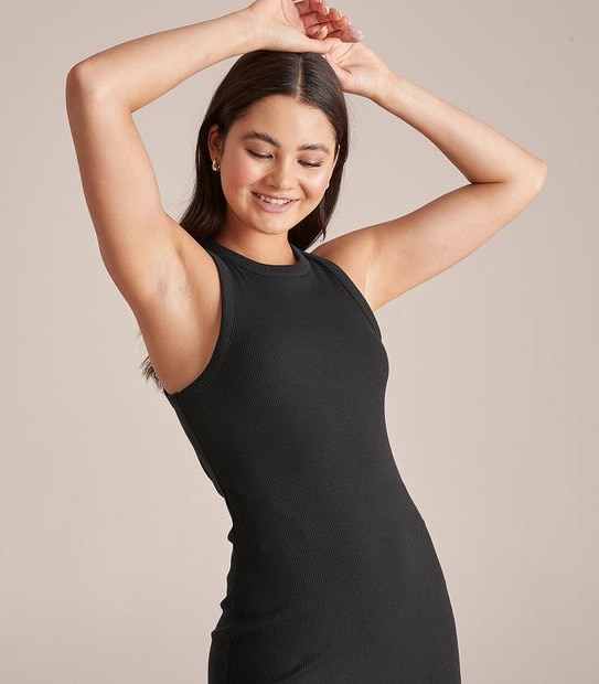 Lily Loves Rib Racer Midi Dress