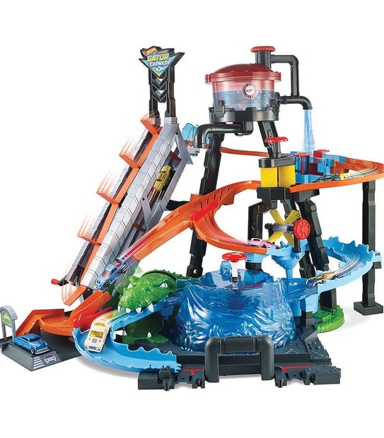 Hot Wheels&reg; City Ultimate Gator Car Wash&trade; Playset