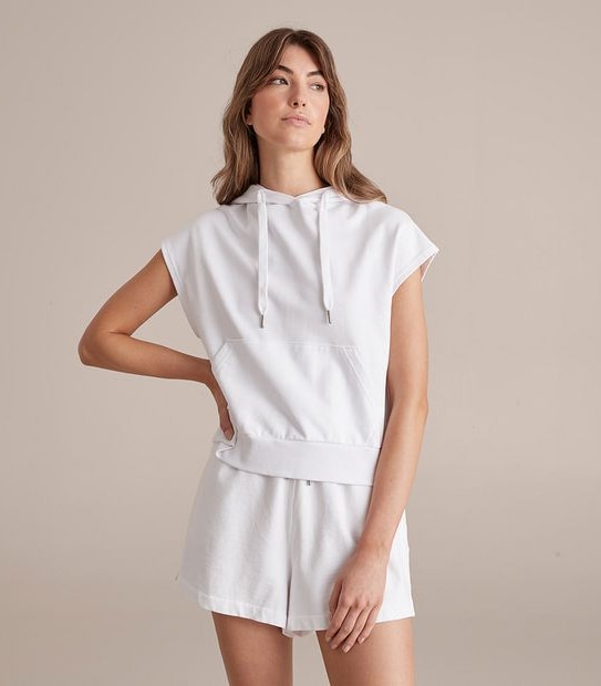 Active French Terry Sleeveless Hoodie