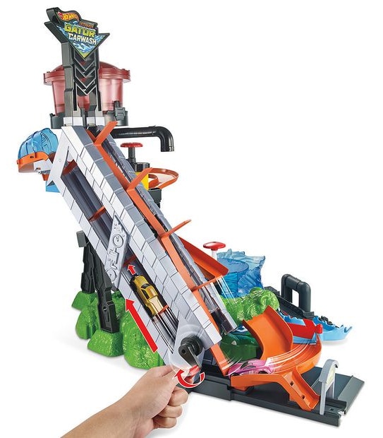 Hot Wheels&reg; City Ultimate Gator Car Wash&trade; Playset