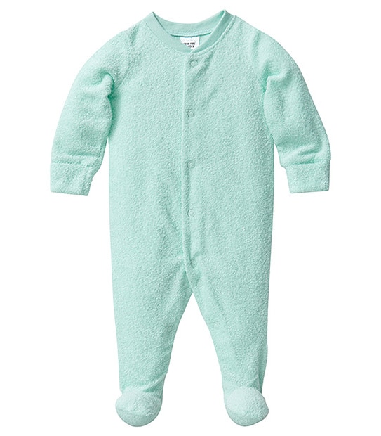 essentials Baby Stretch Terry Coverall - Green