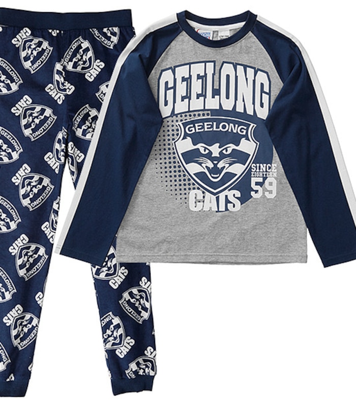 Afl Geelong Cats Jersey Flannelette Pyjama Set Target Australia