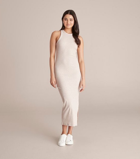 Lily Loves Rib Racer Midi Dress