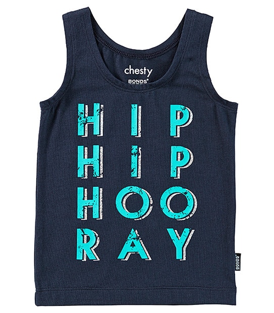 Bonds Chesty Stretchies Singlet - Navy Blue
