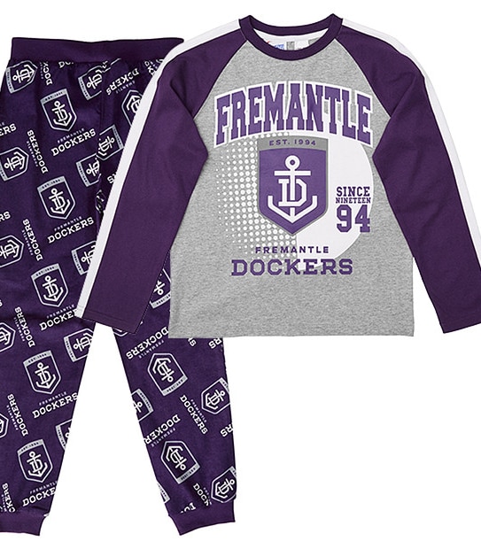 AFL Fremantle Dockers Jersey Flannelette Pyjama Set
