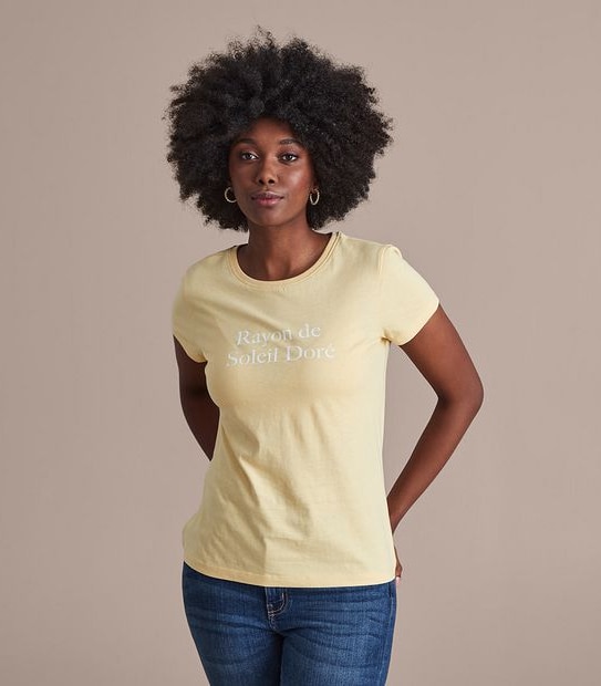 Fitted Crew Printed T-Shirt