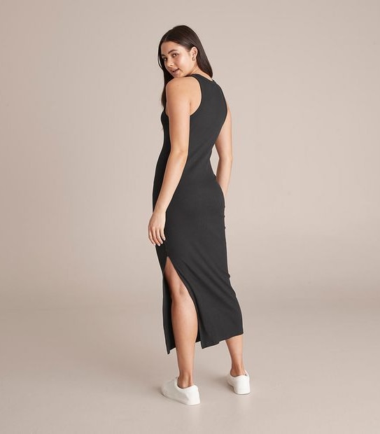 Lily Loves Rib Racer Midi Dress