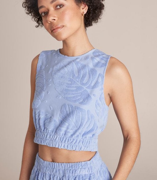 Lily Loves Terry Crop Tank Top