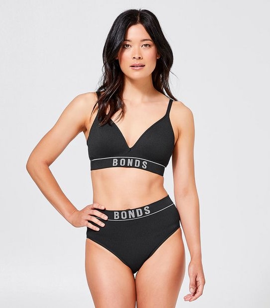 Bonds Retro Rib T-Shirt Crop Bra; Style: YXF7T
