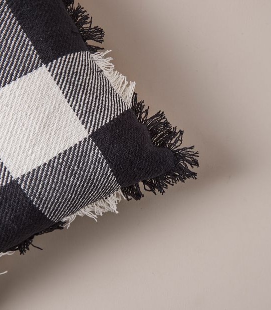 Paloma Check Cushion