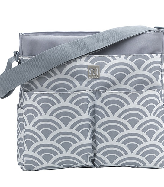 Ryco Soho Hills Tote Fan Nappy Bag Grey/ White