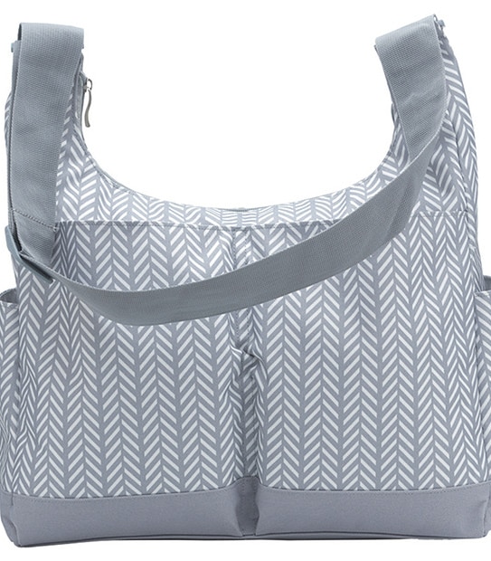 Ryco Hobo Herringbone Tote Napy Bag - Grey