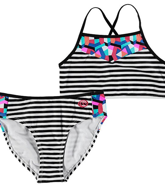 Piping Hot 2 Piece Stripe Aztec Bikini