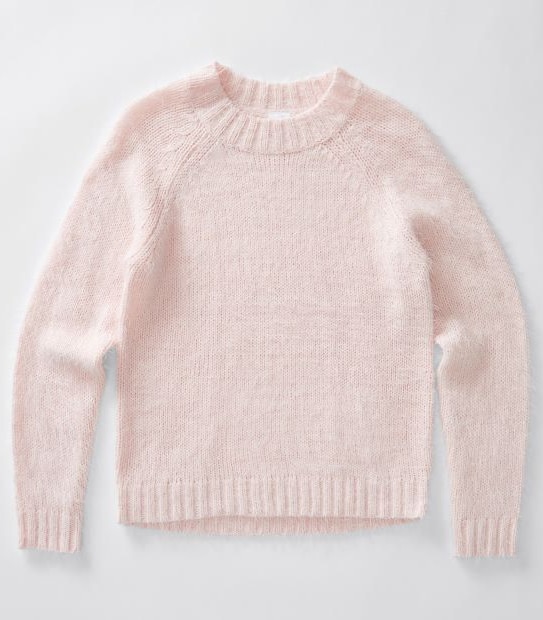 Funnel Neck Feather Knit Jumper
