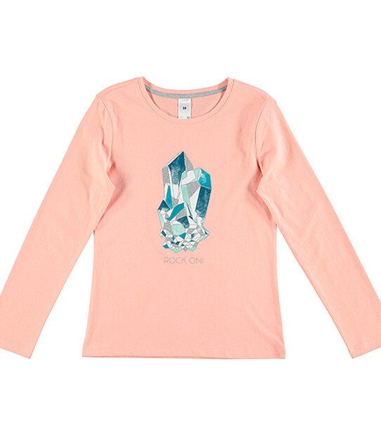Long Sleeve 'Rock On' Print Top