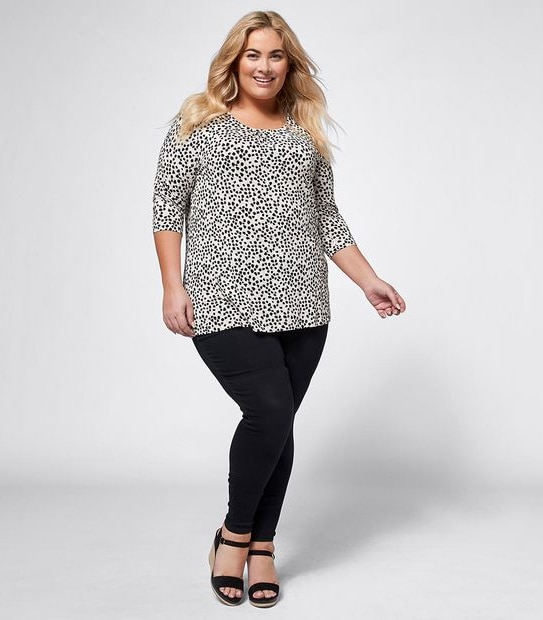 Belle Curve Pleat Front Top