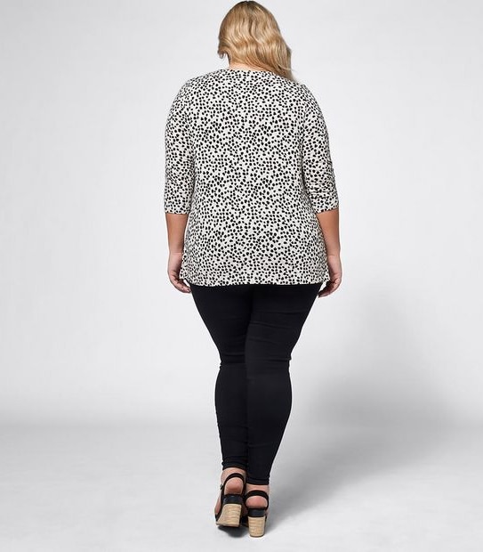 Belle Curve Pleat Front Top