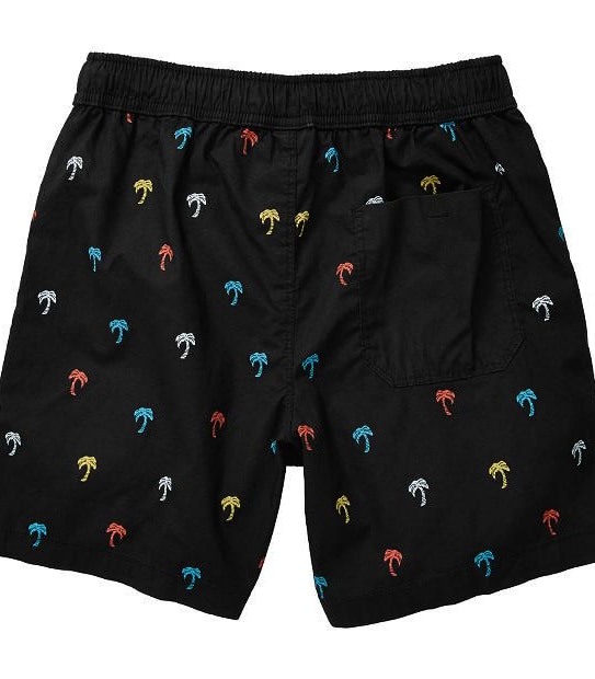 Palm Tree Boardshorts - Black
