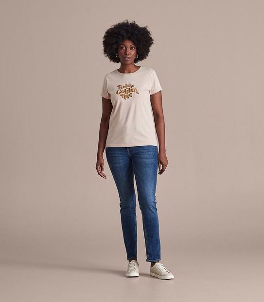 Fitted Crew Printed T-Shirt