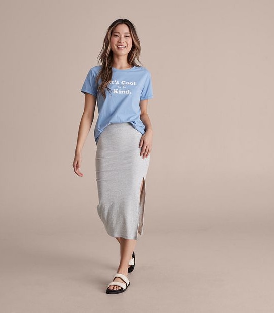 Lily Loves Rib Midi Skirt