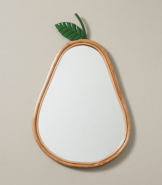 Wicker Mirror Pear
