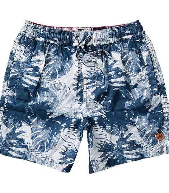 Piping Hot Fern Print Volley Shorts