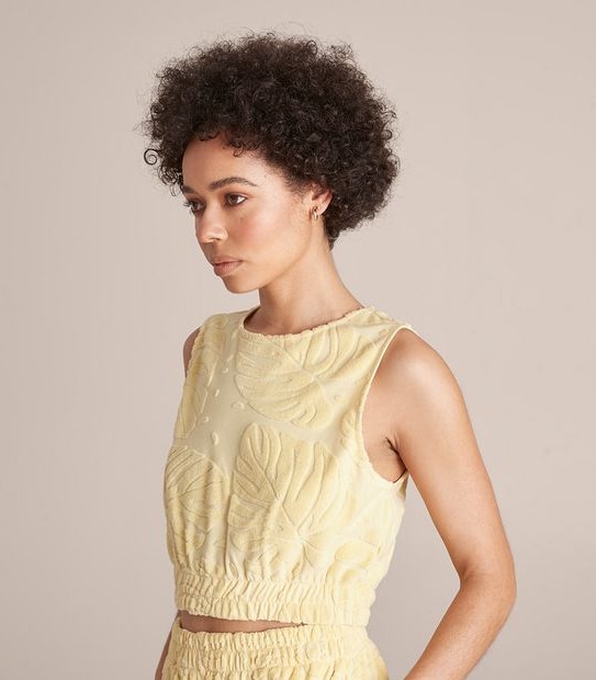 Lily Loves Terry Crop Tank Top