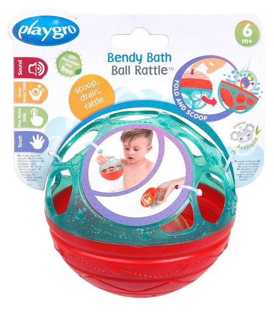 Playgro Bendy Bath Ball Rattle