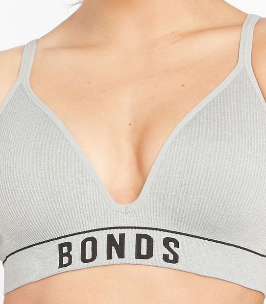 Bonds Retro Rib Deep V Crop –