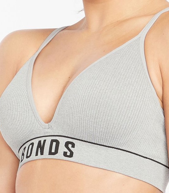 Bonds Retro Rib T-Shirt Crop Bra; Style: YXF7T