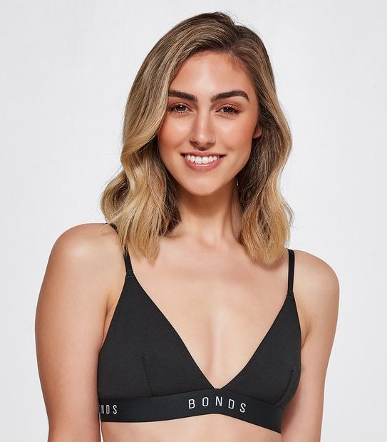 Bonds Original Triangle Crop Top; Style: WVGGT - Black