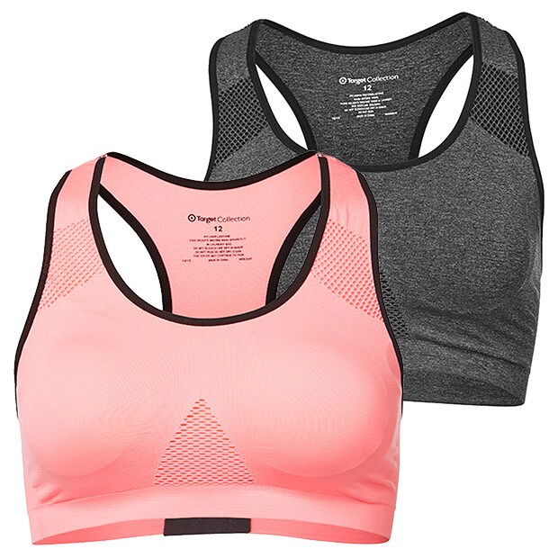 2 Pack Low Impact Sports Bra, Style:T3003 2 Pack Low Impact Sports Bra, Style:T3003