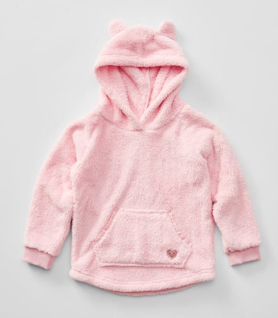 Teddy Fleece Pullover Hoodie With Ears