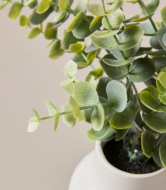 Faux Greenery in Mini Pot