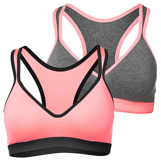 2 Pack Low Impact Sports Crops, Style:CN1472GV 2 Pack Low Impact Sports Crops, Style:CN1472GV