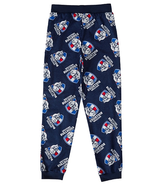 AFL Western Bullodgs Jersey Flannelette Pyjama Set