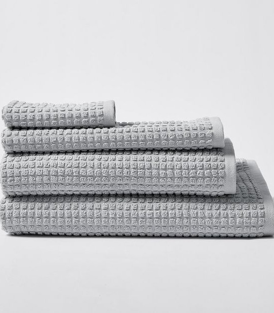 Waffle Cotton Bamboo Bath Towel