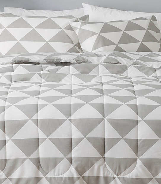 Dallas Comforter Set - Grey