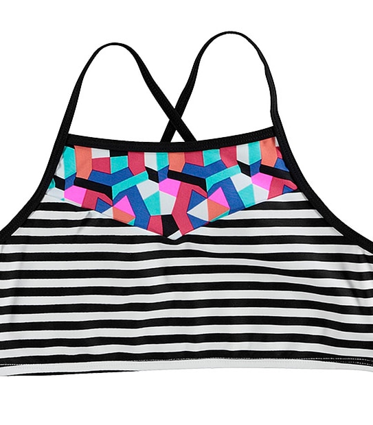 Piping Hot 2 Piece Stripe Aztec Bikini