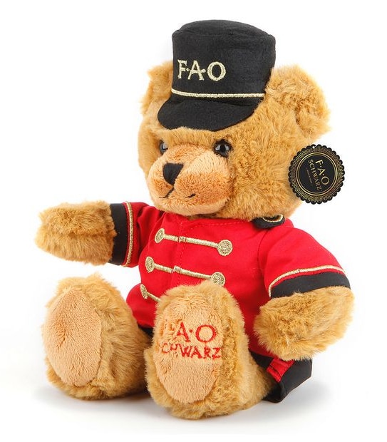 FAO Schwarz - Toy Plush Soldier Teddy Bear 12"