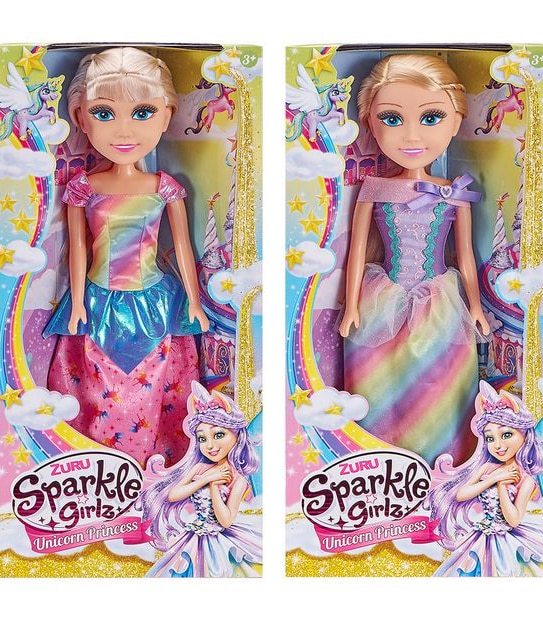 Sparkle Girlz Unicorn Princess 45cm Doll Assorted