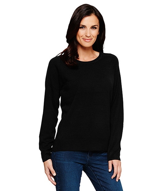 Crew Neck Sweater - Black