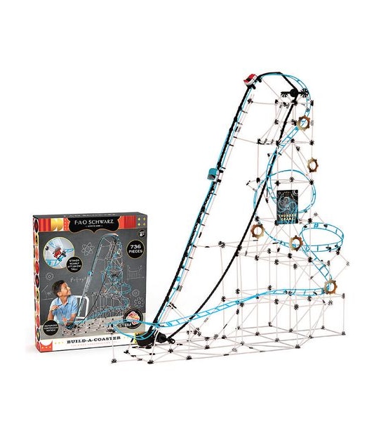 FAO Schwarz - Toy Build-A-Coaster 736-Piece Construction Set