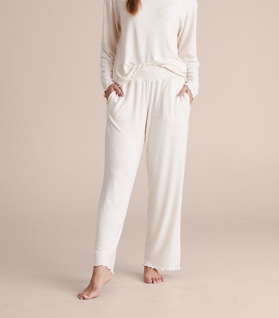 Lily Loves Cosy Slub Wide Leg Sleep Pants