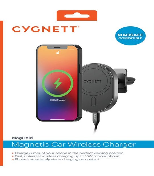 Cygnett MagHold Magnetic Car Wireless Charger - Vent
