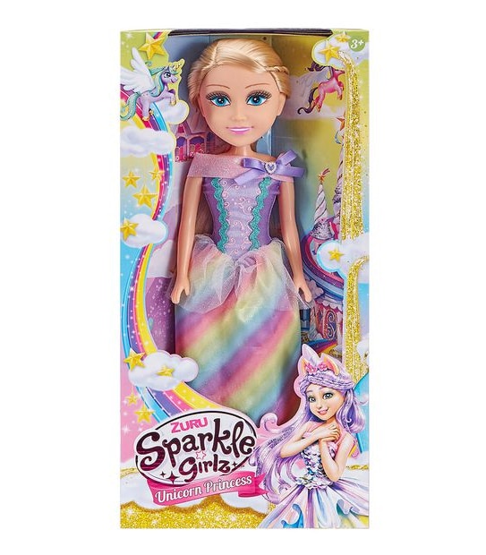 Sparkle Girlz Unicorn Princess 45cm Doll Assorted