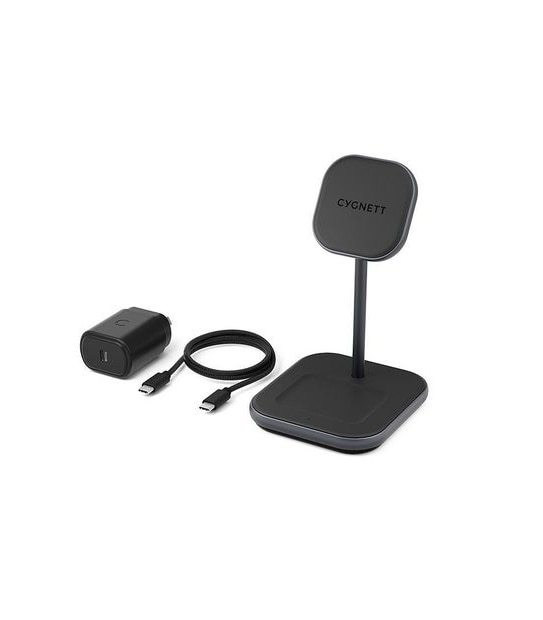 Cygnett MagDesk 2-in-1 Magnetic Wireless Charger