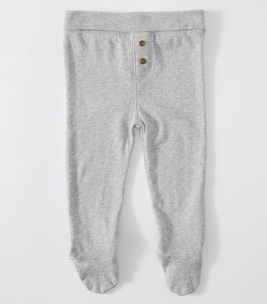 Baby Organic Cotton Pointelle Leggings