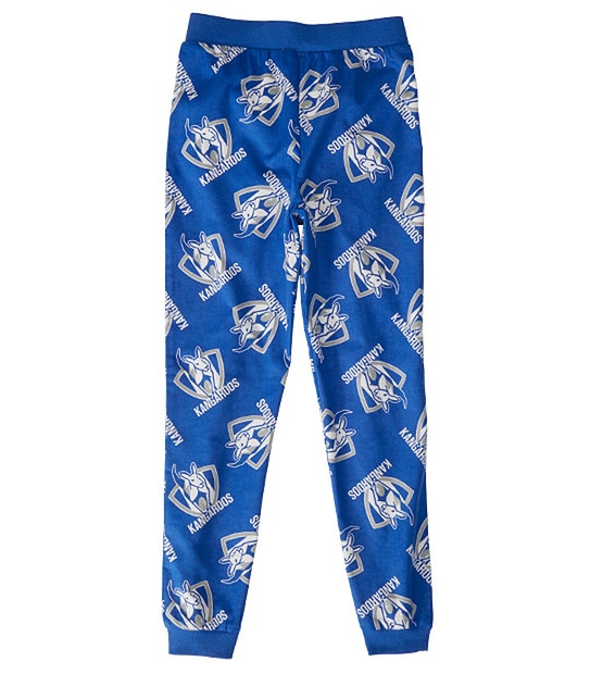 AFL North Melbourne Kangaroos Jersey Flannelette Pyjama Set